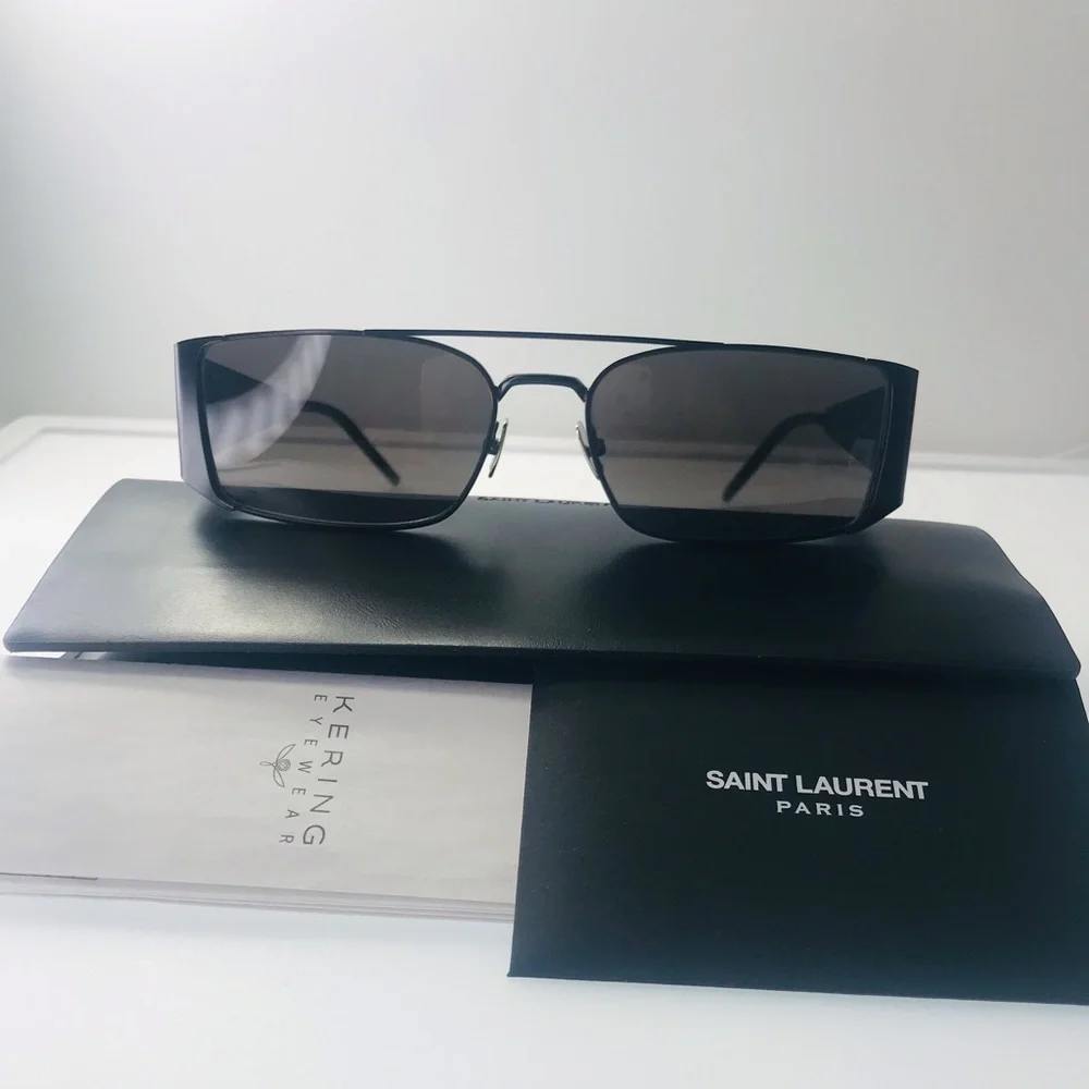 Authentic- New - Saint Laurent Sl366lenny  Black Sunglasses - Picture 16 of 16
